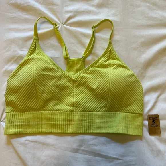 New w/ tags detached VS Pink Sports Bras sz M - Picture 4 of 8